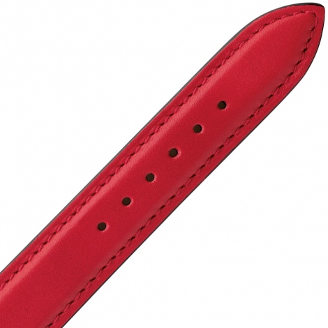 Bracelet Montre Veau Sellier Rouge