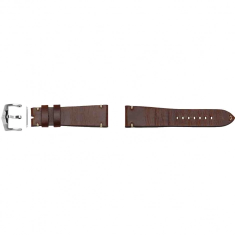 Bracelet Montre ZRC Cuir veau gold vintage - Coutures crues