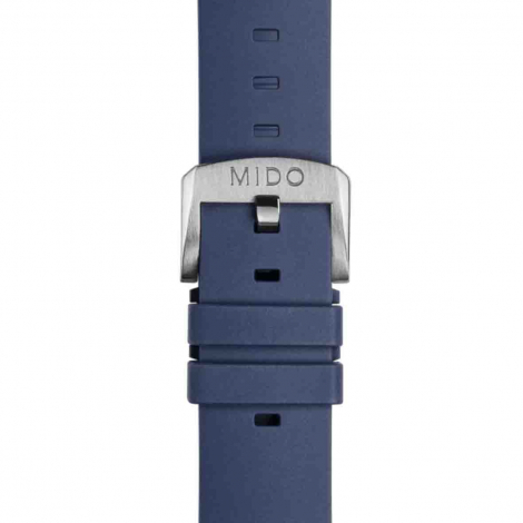 Bracelet Multifort TV Big Date caoutchouc bleu 22mm