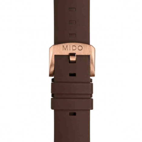  Bracelet Multifort TV Big Date caoutchouc marron 22mm 