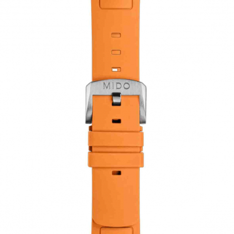 Bracelet Multifort TV Big Date caoutchouc orange 22mm
