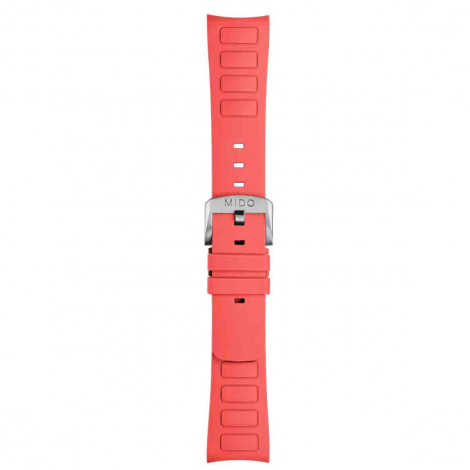 Bracelet Multifort TV Big Date caoutchouc rouge 22mm 