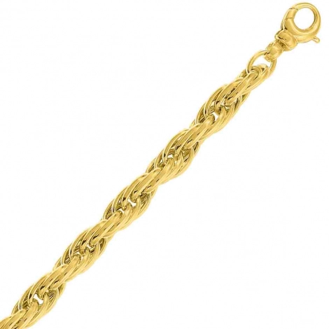 Bracelet or jaune 7 mm