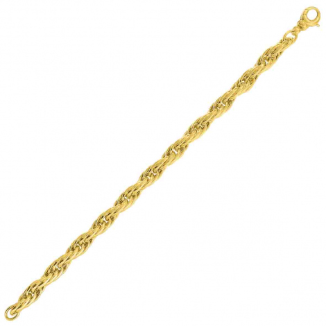 Bracelet or jaune 7 mm