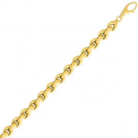 Bracelet or jaune 8mm