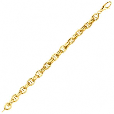 Bracelet or jaune 9 mm