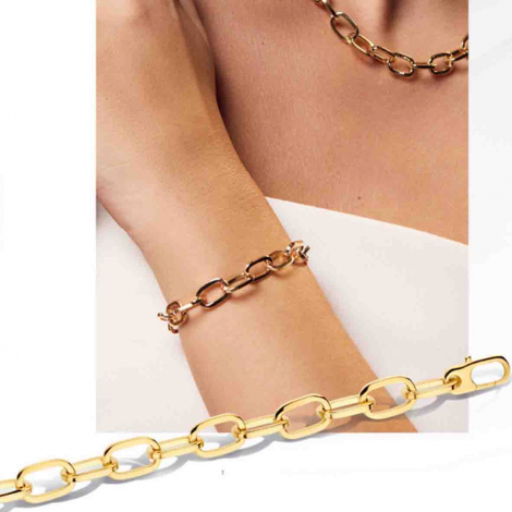 Bracelet or maille fantaise