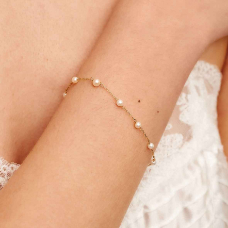 Bracelet Perle Blanche