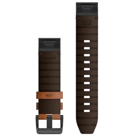 Bracelet QuickFit 22 mm Cuir Marron - Garmin