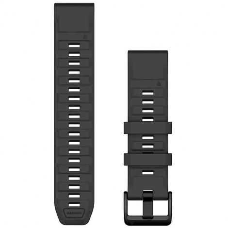 Bracelet QuickFit 22 mm Graphite Silicone - Garmin