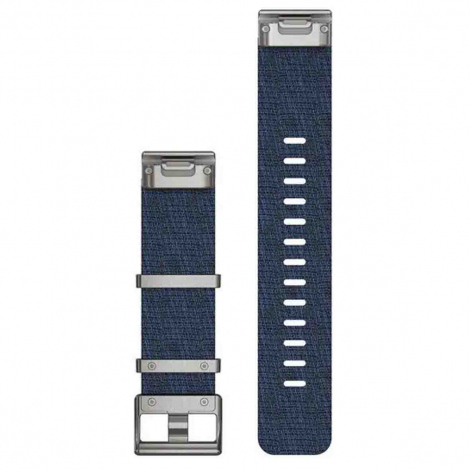 Bracelet QuickFit 22 mm Nylon tiss Indigo - Garmin
