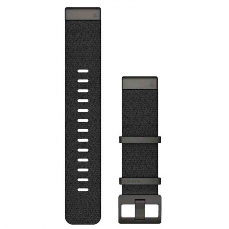 Bracelet QuickFit 22 mm Nylon tiss Noir chin - Garmin