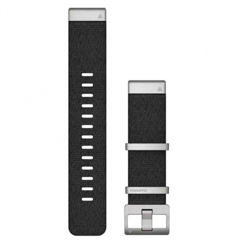 Bracelet QuickFit 22 mm Nylon tiss Noir - Garmin