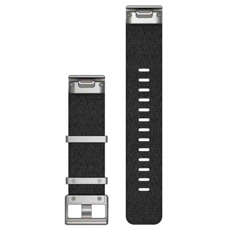 Bracelet QuickFit 22 mm Nylon tiss Noir - Garmin