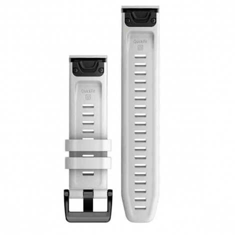 Bracelet QuickFit 22 mm Silicone Blanc Carrera - 22mm - Garmin