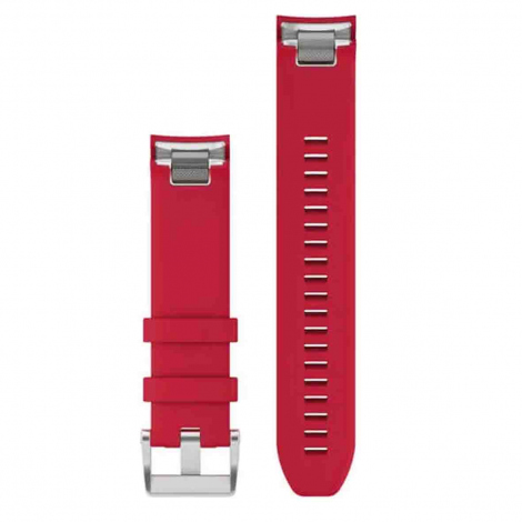 Bracelet QuickFit 22 mm Silicone Rouge plasma - Garmin