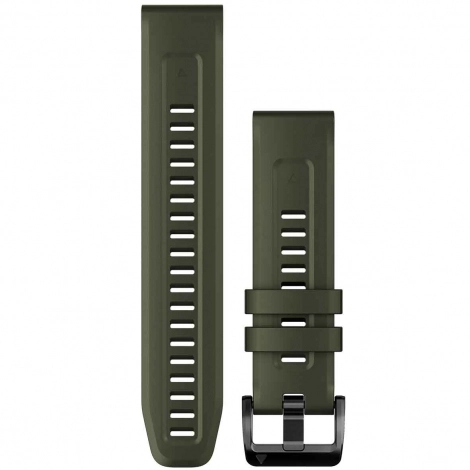 Bracelet QuickFit 22 mm Silicone Vert Fonc - Garmin