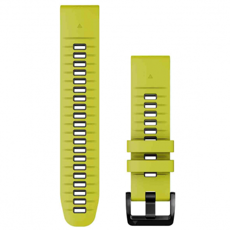 Bracelet QuickFit, 22mm, Silicone, Rouge feu / Graphite - Garmin