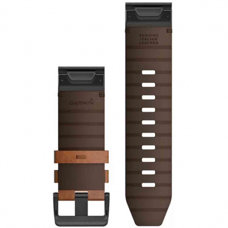 Bracelet QuickFit 26 mm - Cuir Marron- Garmin