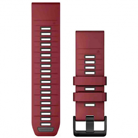 Bracelet QuickFit 26 mm Marsala/Graphite Silicone - Garmin