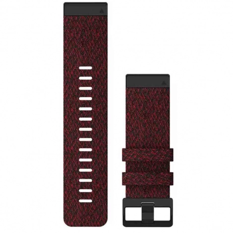 Bracelet QuickFit 26 mm - Nylon Rouge - Garmin