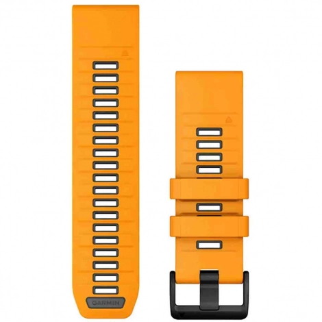 Bracelet QuickFit 26 mm Spark Orange/Graphite Silicone - Garmin