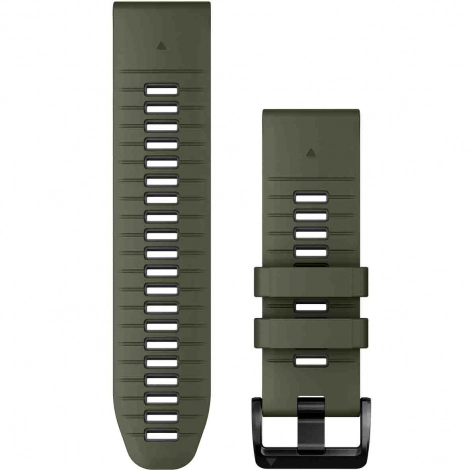 Bracelet QuickFit, 26mm, Silicone, Vert Moss / Graphite - Garmin