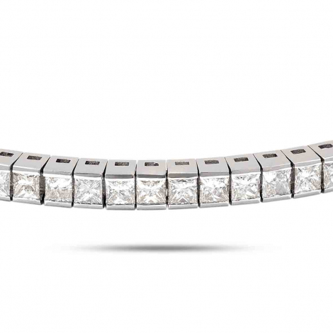 Bracelet Rivire de diamants Princesse - 58 pierres