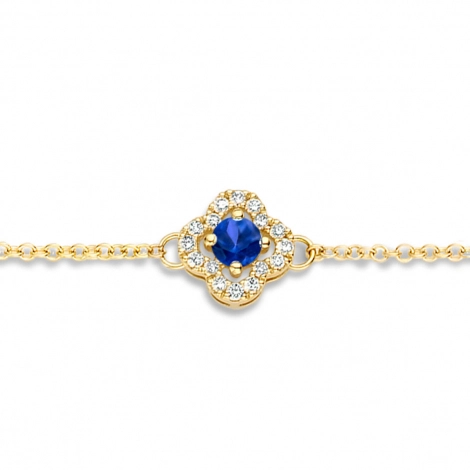 Bracelet Saphir Bleu et Diamants Salina