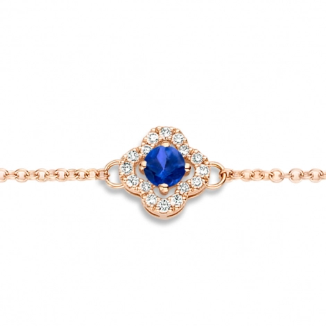 Bracelet Saphir Bleu et Diamants Salina