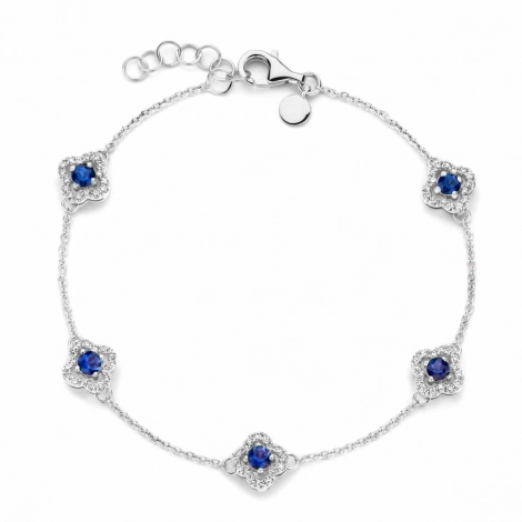  Bracelet saphir blue et diamants - One More