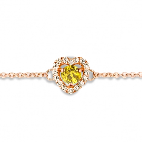 Bracelet Saphir jaune et Diamants- One More 