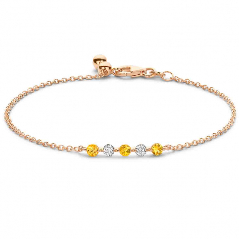 Bracelet saphir jaune et diamants - One More