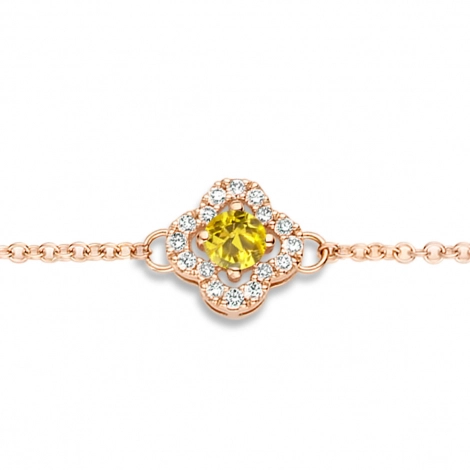 Bracelet Saphir Jaune et Diamants Salina