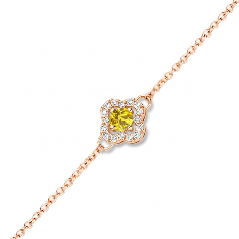 Bracelet Saphir Jaune et Diamants Salina