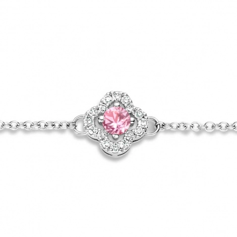 Bracelet Saphir Rose et Diamants- One More 