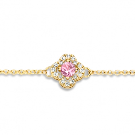 Bracelet Saphir Rose et Diamants Salina