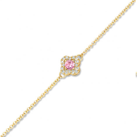 Bracelet Saphir Rose et Diamants Salina