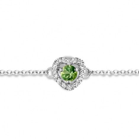 Bracelet Saphir Vert et Diamants- One More 