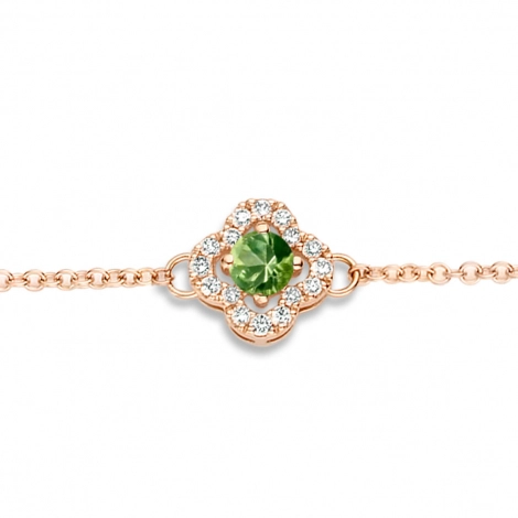 Bracelet Saphir Vert et Diamants Salina