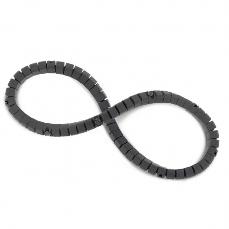 Bracelet tennis  Elastique Titane Noir - Mano J