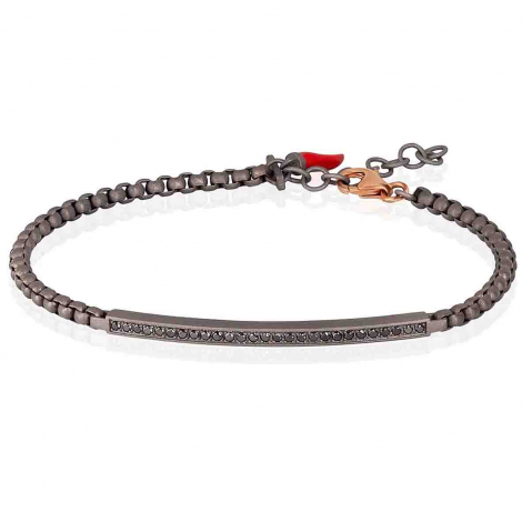 Bracelet Titane Mano J Scooby Doo - Titane et Or et Diamants Noirs � combiner