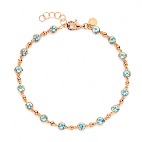Bracelet topaze Swiss bleu - One More