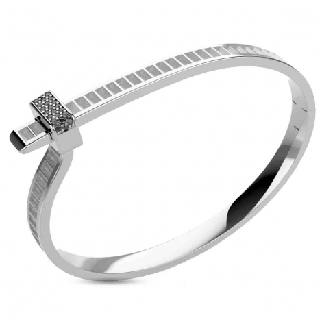 Bracelet Unknow  Bind Me - Diamants Noirs - Or Blanc - Anuata - BMOB22