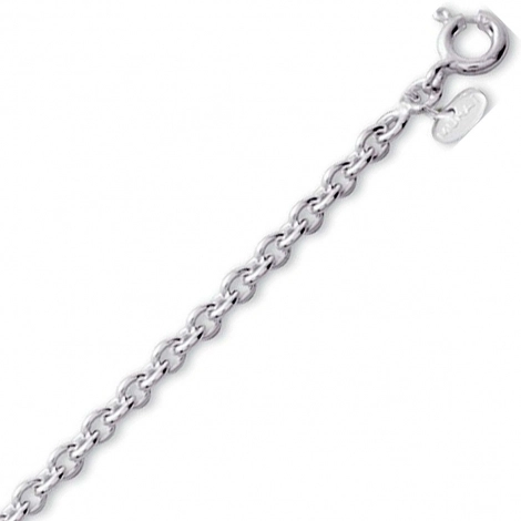Chaine Argent Maille Forat Rond