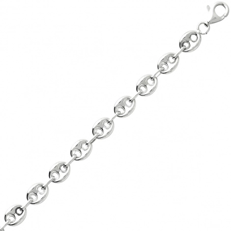 Chaine Argent Maille Grain de Caf