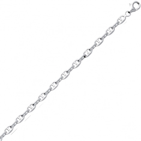 Chaine Argent maille Marine