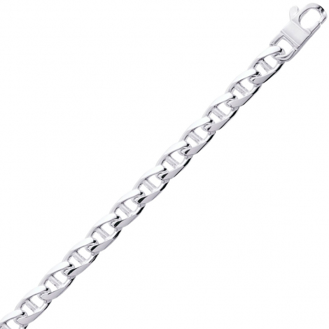 Chaine Argent maille Marine