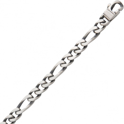 Chaine Argent vieilli maille Alterne