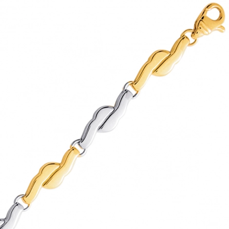 chaine deux ors maille fantaisie